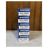 5x$ - Five Boxes Magtech 9mm Luger FMJ 115 gr (50