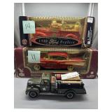 Three Diecast Firetruck Models incl. First Gear