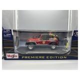 Maisto Jeep Wrangler Rubicon Brush Fire Unit 1:18