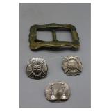 Three Firefighter Badges incl Tiger H & L Co.