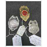Three Florida Firefighter Department Badges incl
