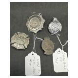 Three Florida Firefighter Helmet Badges incl