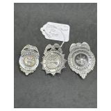 Three Florida Firefighter Department Badges incl