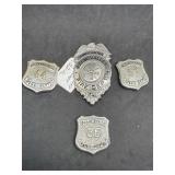 Four Florida Firefighter Department Badges incl