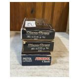 3x$ - Two Boxes Blazer Brass .380 Auto FMJ 95 gr