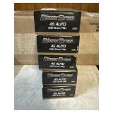 5x$ - Five Boxes of Blazer Brass .45 Auto FMJ 230