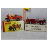 1948 American Lafrance Fire Truck Bank Ertl #3929