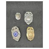 Four Florida Firefighter Badges incl Technician