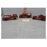 Three Signature Diecast Model Firetrucking incl