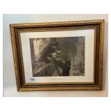 Life of A Fireman Print "The Rescue" in a Gold