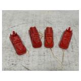 Four 1950s Renwal Firetrucks incl two ladder
