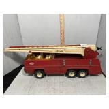 Vintage Tonka Ladder Truck with Broken Windshield