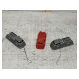 Three 1950s Ideal Toys Firetrucks