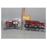 Two 1:43 Diecast Models of Firetrucks: Man Tgs