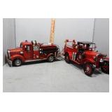 Two So Prairie Fire Department Metal Vintage Fire