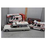 Four Children Toy Ambulances incl Two