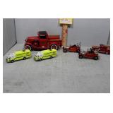 Six Diecast Model Firefighter Vehicles: Motor