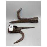 Two fireman hooks