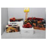 Four Diecast Firetrucks incl 1941 Chevy Flatbed