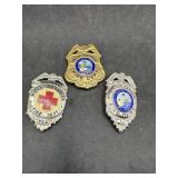 Three Florida Firefighter Department Badges incl