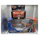 Two Diecast Firefighter Motorcycle Models: Maisto