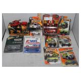 Seven Matchbox & Two Greenlight Firemen Vehicles &
