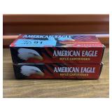 2x$ - Two American Eagle .223 REM JHP 50 gr (20 Ro