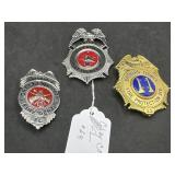 Three Florida Firefighter Badges incl Firefighter