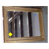 Large Gold Framed Banquet Mirror - 40" x 50"