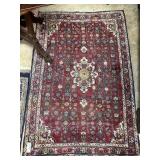 Hand Knotted Throw Rug 52" x 32"