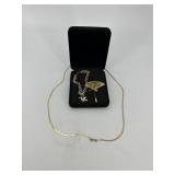 14kt chain, 14kt peace dove bracelet & 8gtw