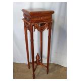 Fern Stand 42" H with ornately carved skirts 12" x