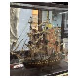 Custom Built Galleon Model Ship Crafted in Maurita