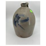 Salt glaze Stoneware jug with floral design
