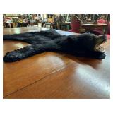 Black Bear Rug 58" x 48" repair to jaw