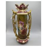 HP Victorian Double Handled Vase Made in Austria