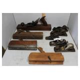 9 Assorted Planes - Metal, Wooden, Block & Molding