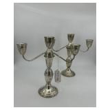 Duchin Creation pair of 3 light sterling weighted