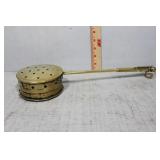 Chestnut roaster in brass circa 1800s 5" roasting