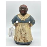 Cast iron black Americana doorstop