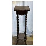 Fern stand oak barley twist legs 13" x 13" x 39"