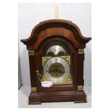 Howard Miller lunar phase mantle clock with brass