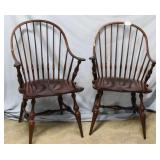 2x$ - Windsor arm chairs