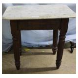 Work table marble top rectangular 28" x 20" x 26"