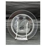 Lalique 9" D Ship Plate