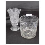 Waterford 10" fluted vase & Marquis by Waterford 8