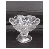 Brilliant Cut Crystal Punch Bowl 8" D