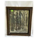 Early Framed Photo of woodsman - 24" x 20"