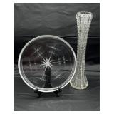 Blazed Star artist signed etched plate & tall Bud