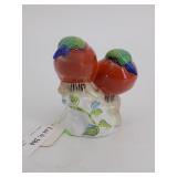 Herend Pair of painted Robins on Branch